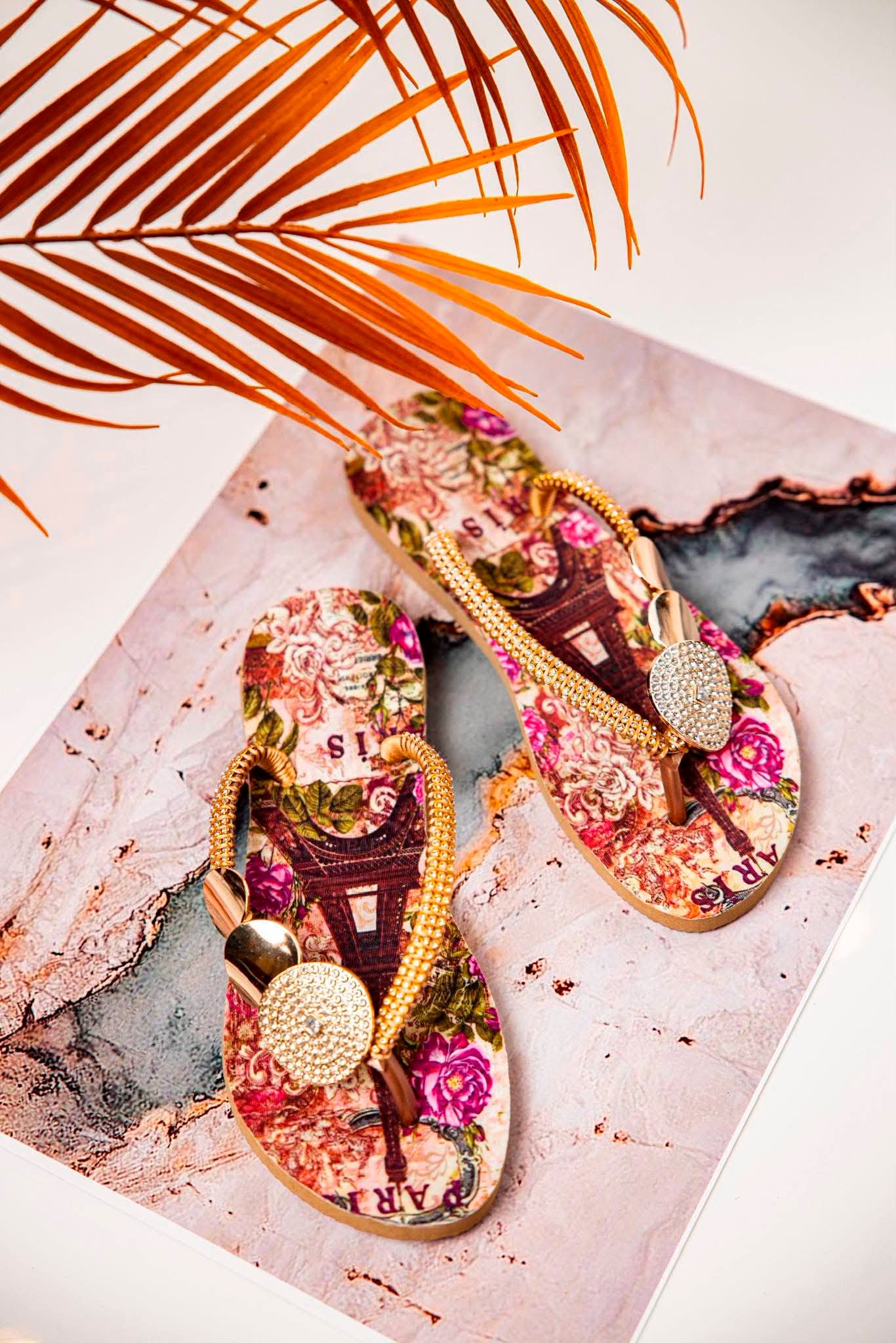 Parisia Gold Luxe Sandals