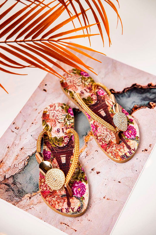 Parisia Gold Luxe Sandals