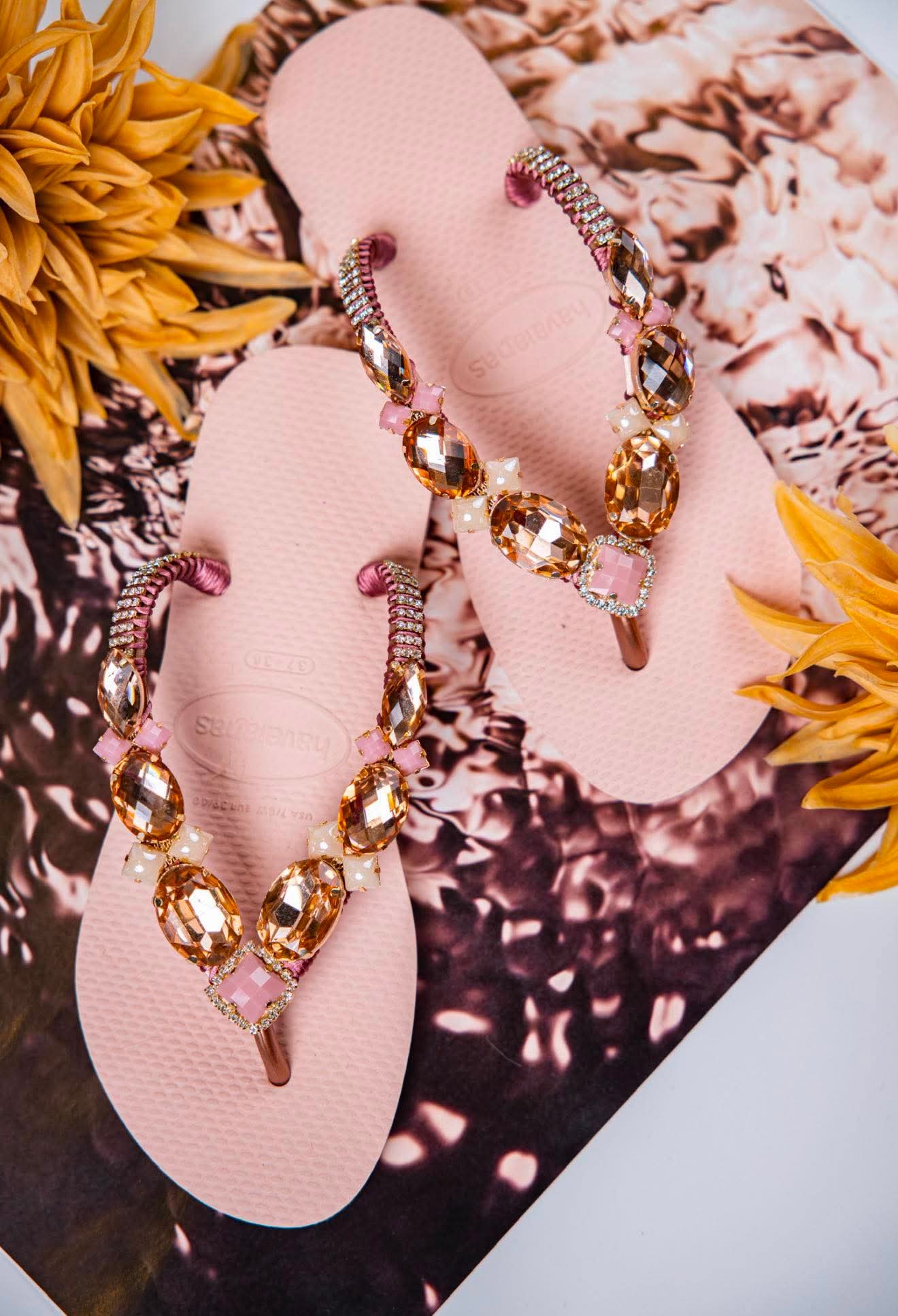 Blush Amber Luxe Sandals