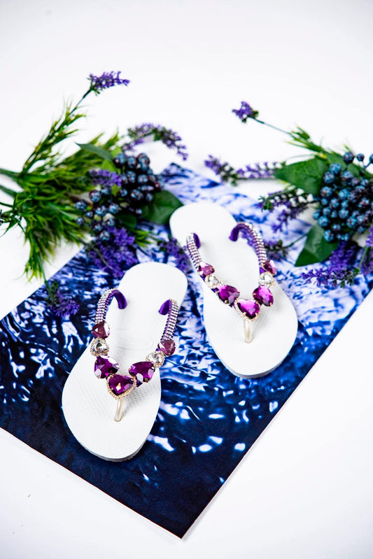 Isabella Pearl Heart Sandals
